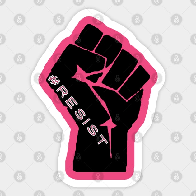 #RESIST in black fist Sticker by ToriJones